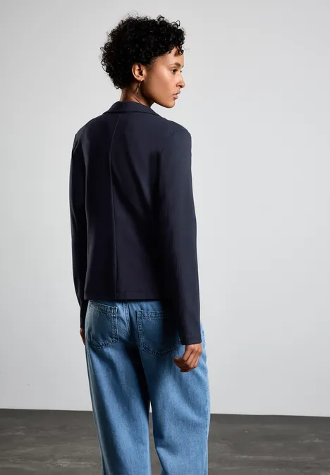 Kurzer Blazer deep blue