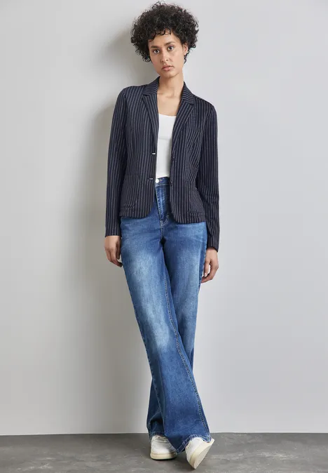 Nadelstreifen-Blazer deep blue