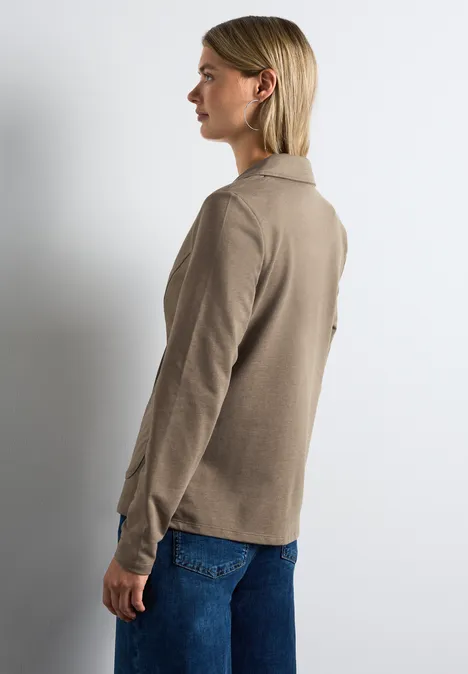 Basic Blazer rich mocha mel.
