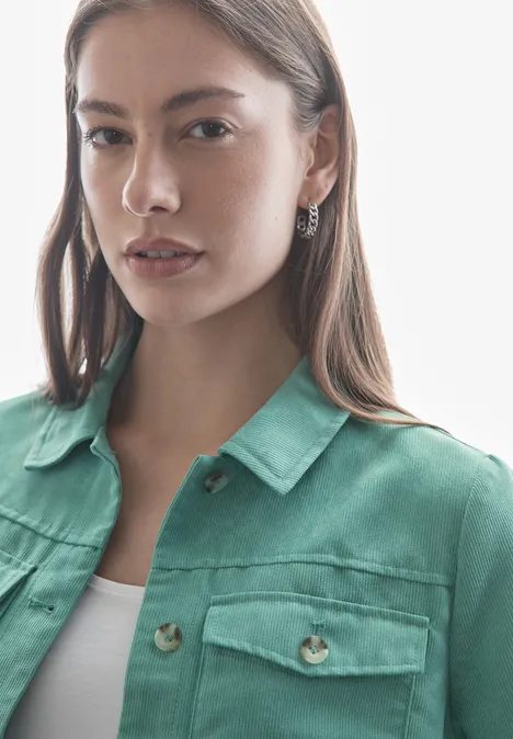 Cordjacke sunlit green