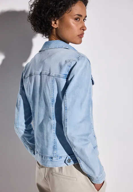 Jeansjacke im Bleached-Look Ultra bleached wash