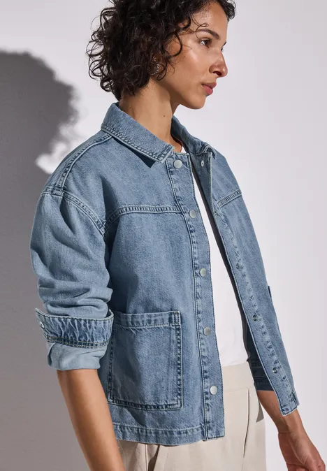 Bleached Wash Jeansjacke Ultra bleached wash