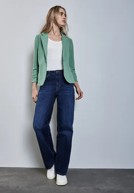 Blazer mit Raffung sunlit green