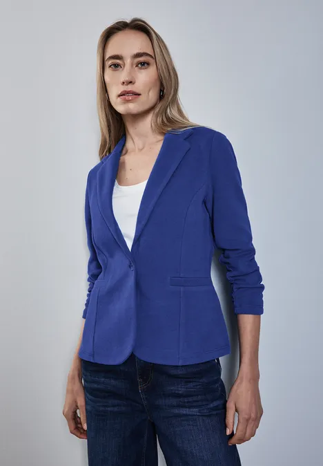 Blazer avec fronces dodger blue