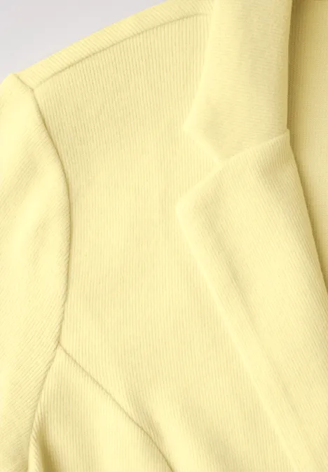 Blazer avec fronces solar yellow