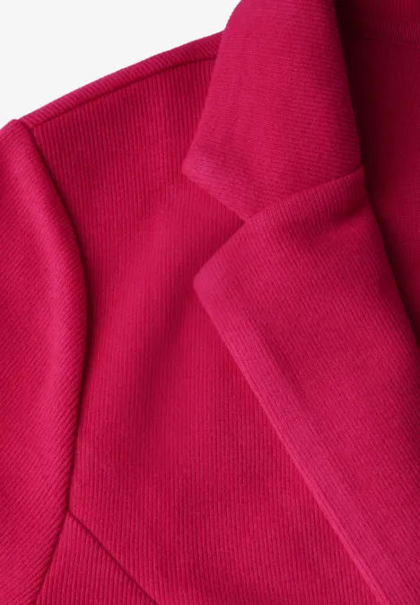 Blazer avec fronces power berry