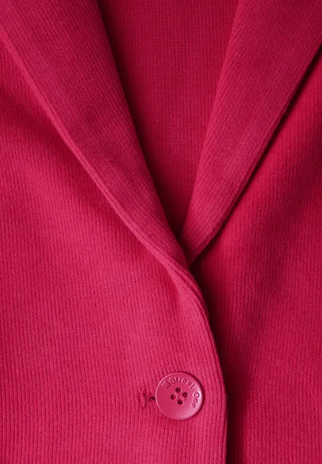 Blazer avec fronces power berry