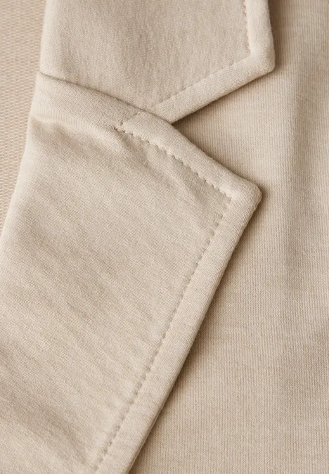 Basic Blazer sheer beige mel.