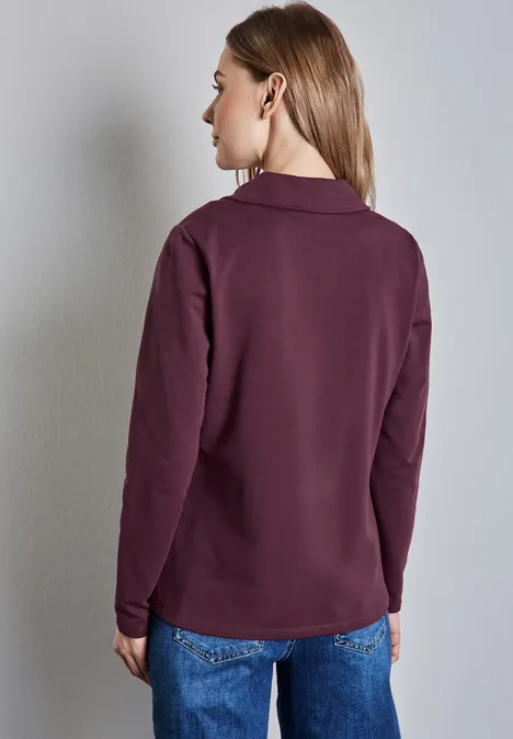 Basic Blazer mulberry red