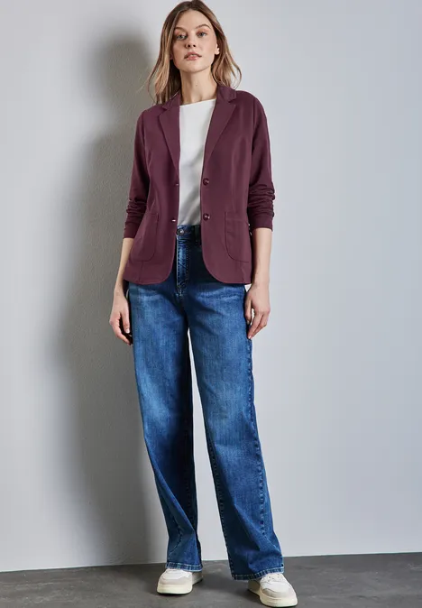 Basic Blazer mulberry red