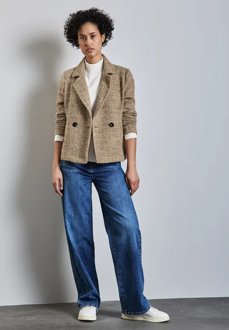 Bouclé Jacke honey sand