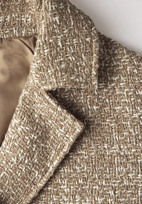 Bouclé Jacke honey sand