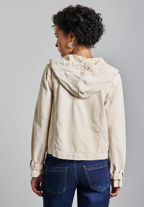 Lichtgewicht spijkerjack Light Beige washed