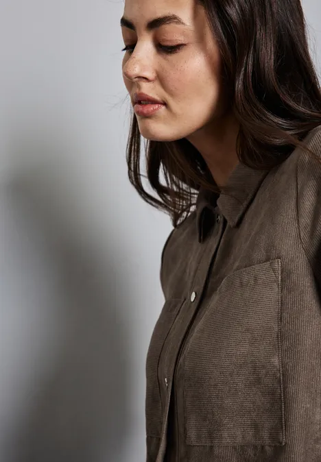 Cord Overshirt muddy brown Cord Overshirt muddy brown