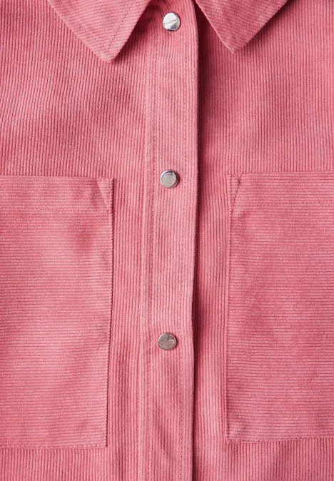 Corduroy overhemd desert berry