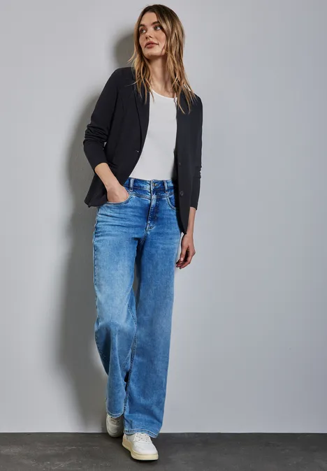 Blazer met structuur deep tint blue