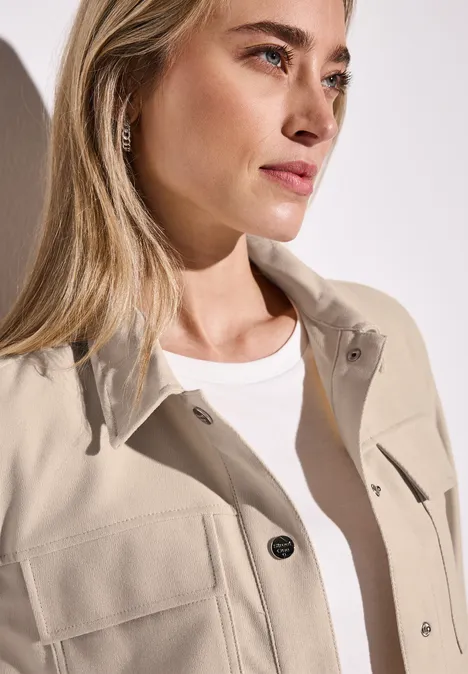 Kort twill jack barley beige