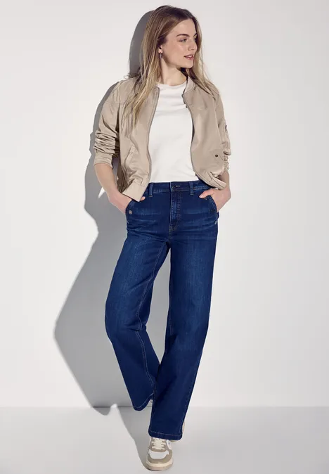 Satijnen blouson safari beige