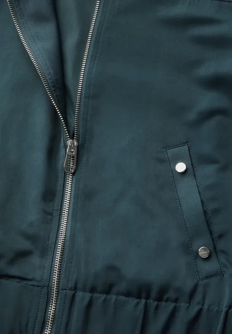 Satijnen blouson hunter green