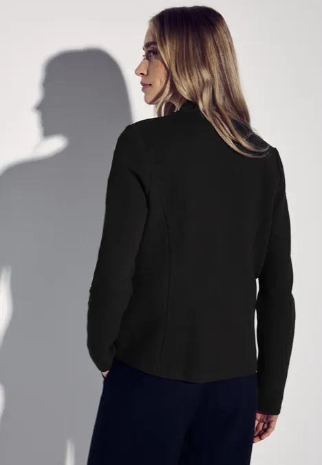 Jacquard blazer Black