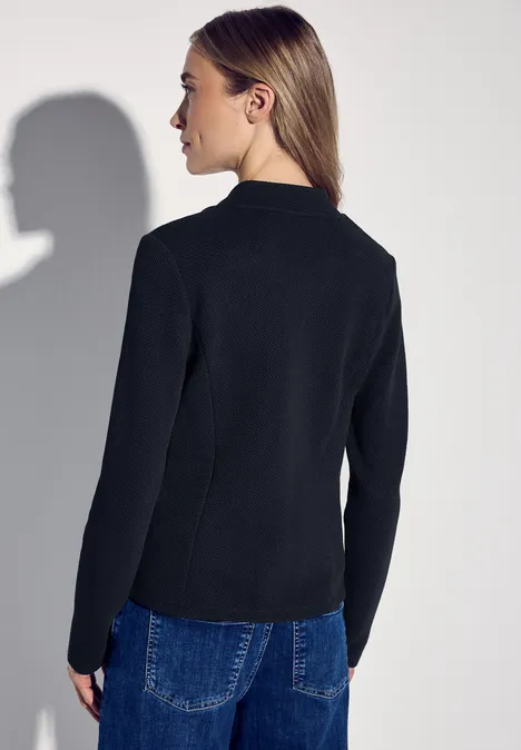 Jacquard blazer deep blue