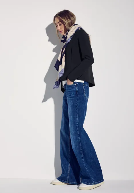 Jacquard blazer deep blue