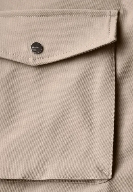 Jacke mit Stehkragen safari beige