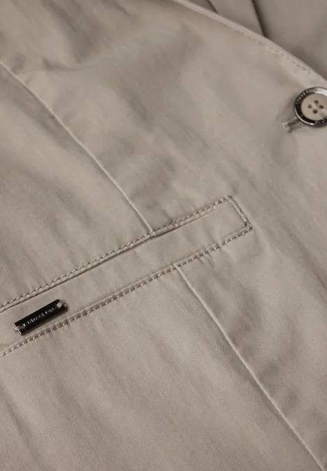 Kurzer Twill-Blazer buff grey