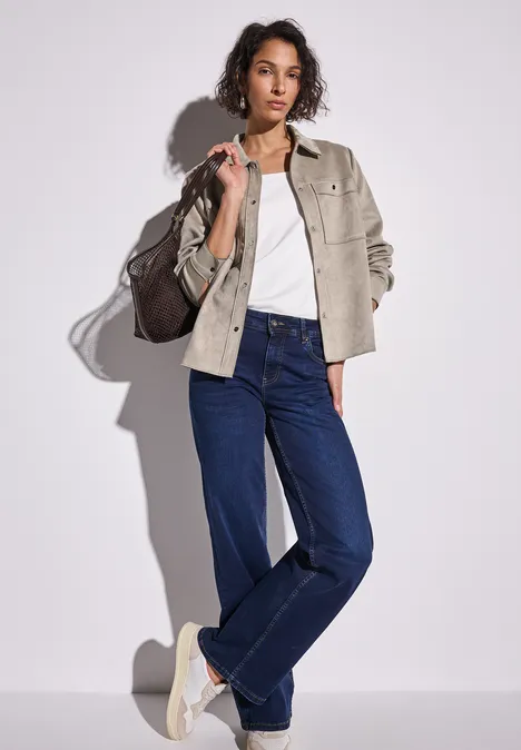 Velours-Jacke vintage stone