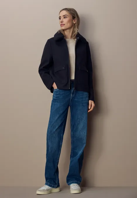 Jacke mit abnehmbarem Kragen Obsidian Blue