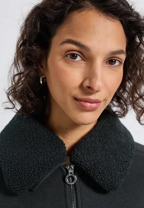 Jacke mit abnehmbarem Kragen Obsidian Blue