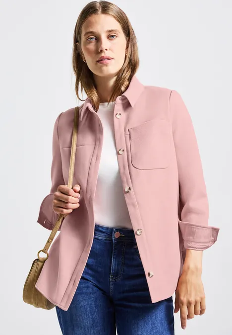 Overshirt In Wolloptik blush rose