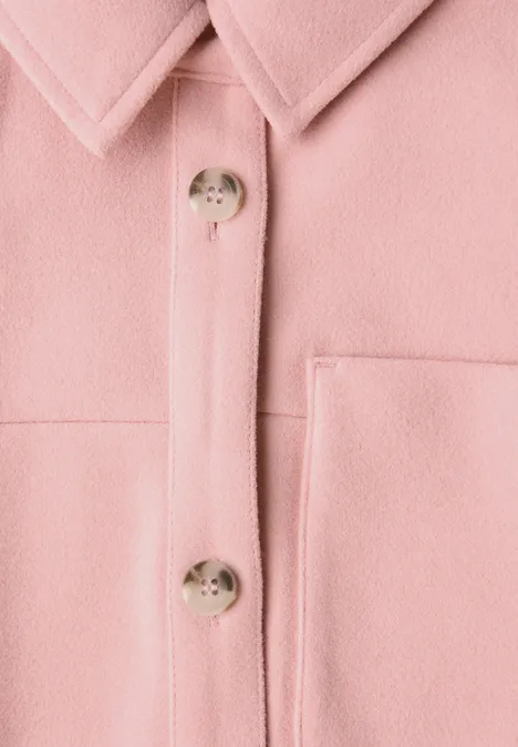 Overshirt In Wolloptik blush rose