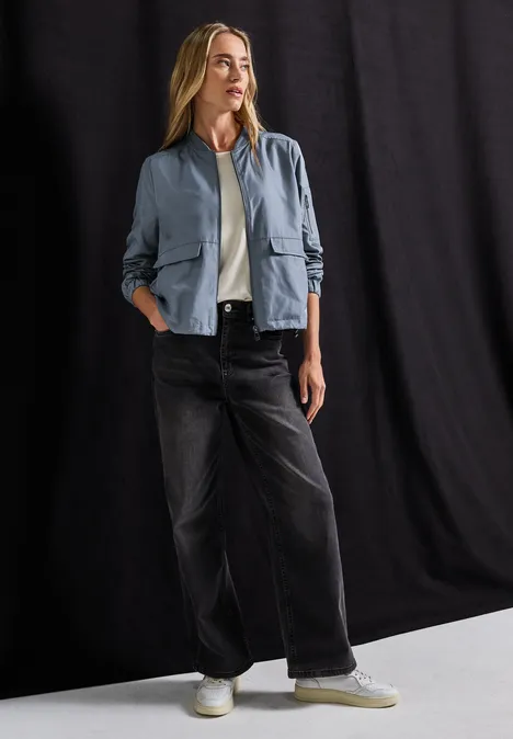 Kurzer Blouson Slate Blue