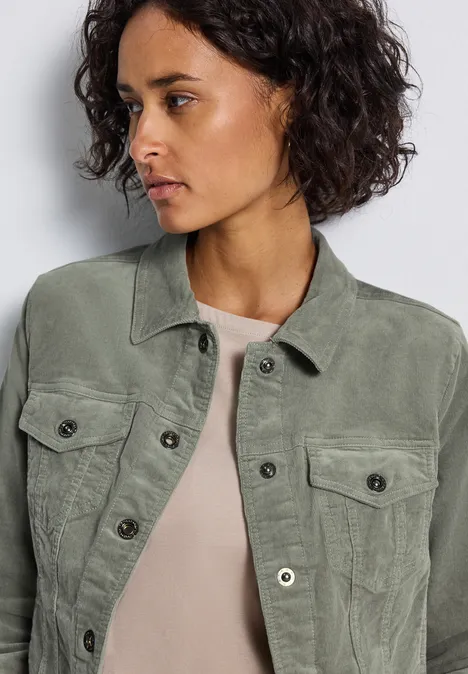 Mini-Cord Jacke Fresh Sage