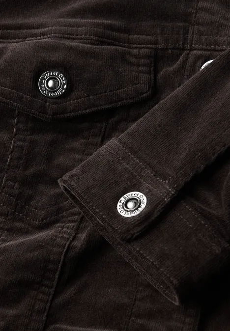 Mini-Cord Jacke deep roast brown