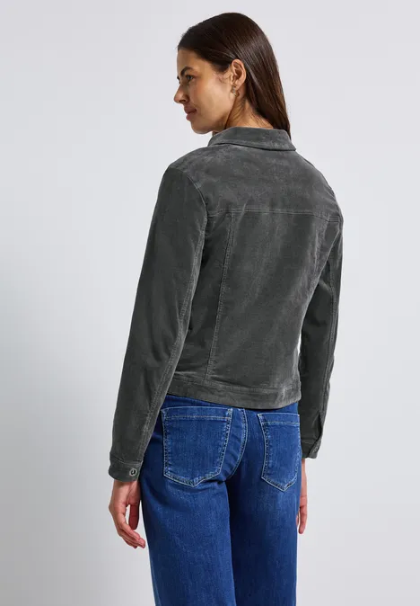 Mini-Cord Jacke concrete grey