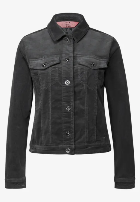 Mini-Cord Jacke concrete grey