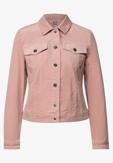 Mini-Cord Jacke faded rose