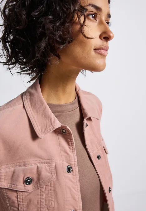 Mini-Cord Jacke faded rose