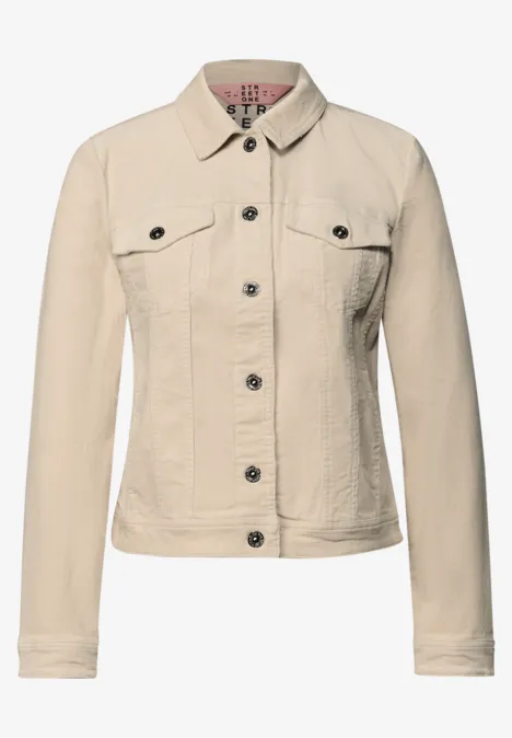 Mini-Cord Jacke malted beige