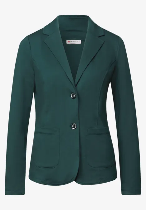 Basic Blazer deep teal green
