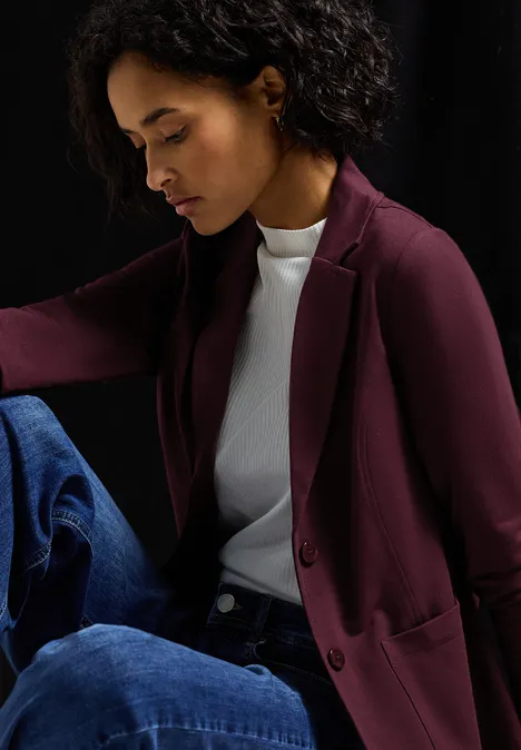 Basic Blazer wildberry red