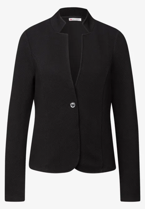 Jacquard Blazer Black