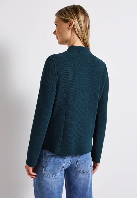 Jacquard Blazer tide blue