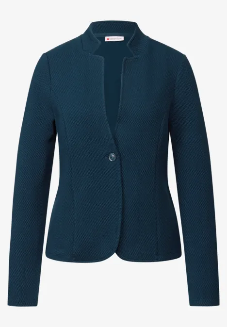 Jacquard Blazer tide blue