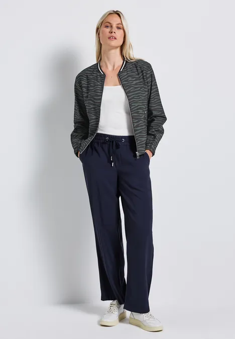Gemusterter Blouson mid green