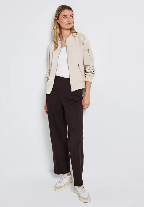 Satin Blouson malted beige
