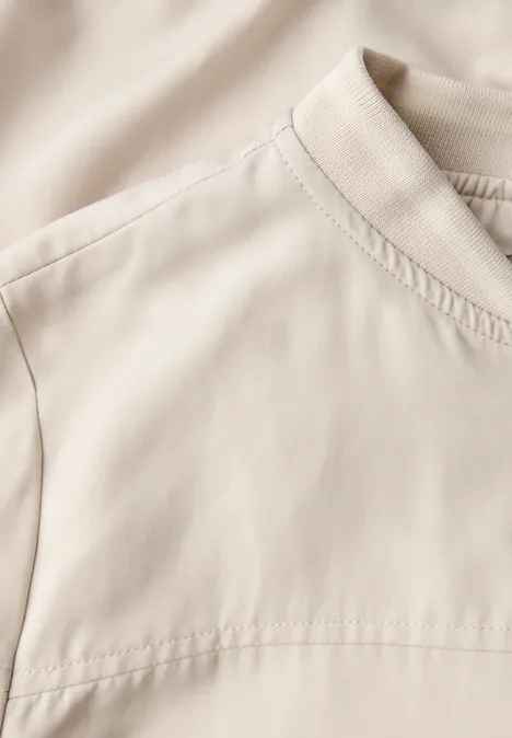 Satin Blouson malted beige