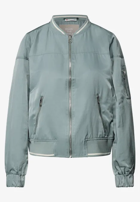 Satin Blouson arona blue